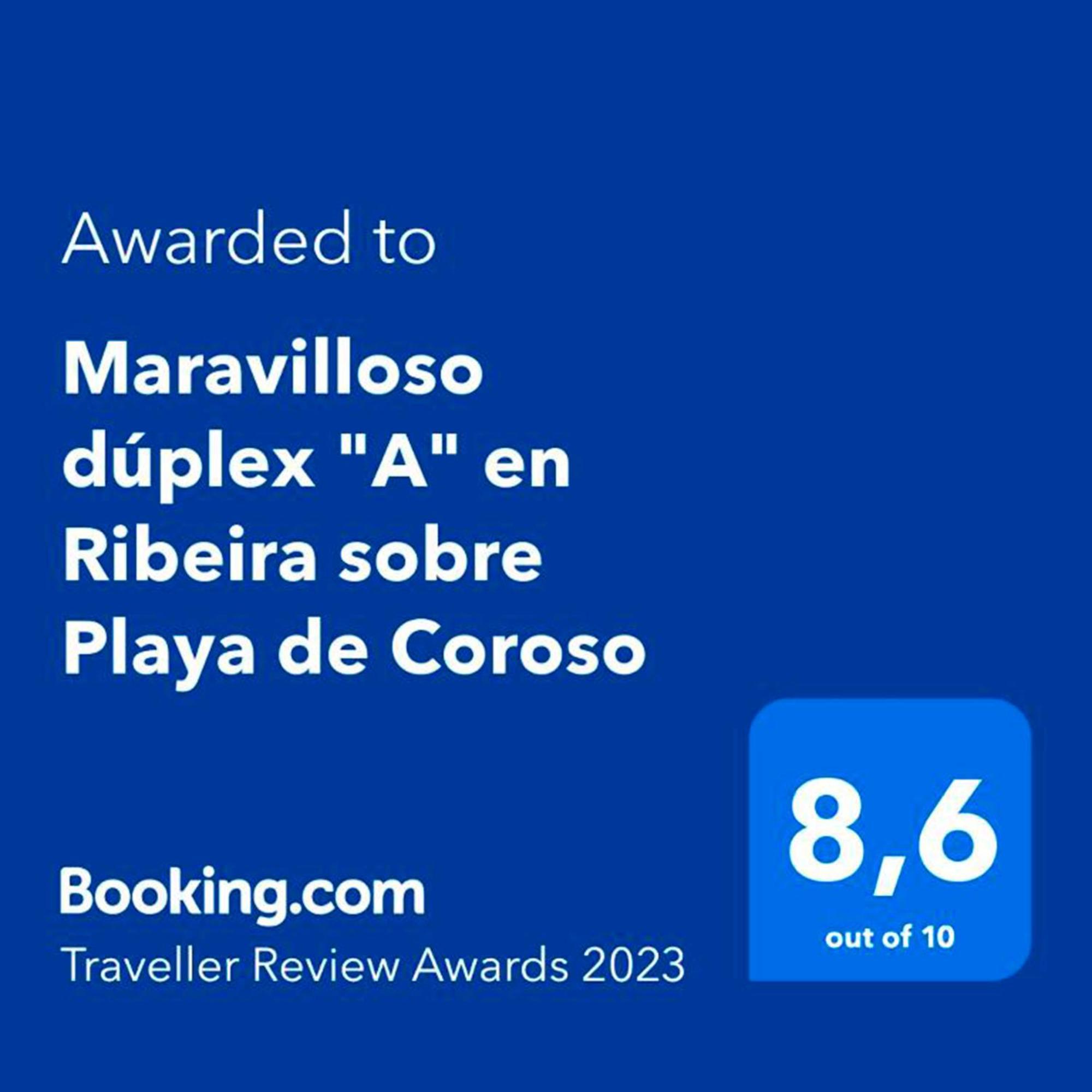 Apartamento Frente Al Mar Playa De Coroso Ribeira Εξωτερικό φωτογραφία
